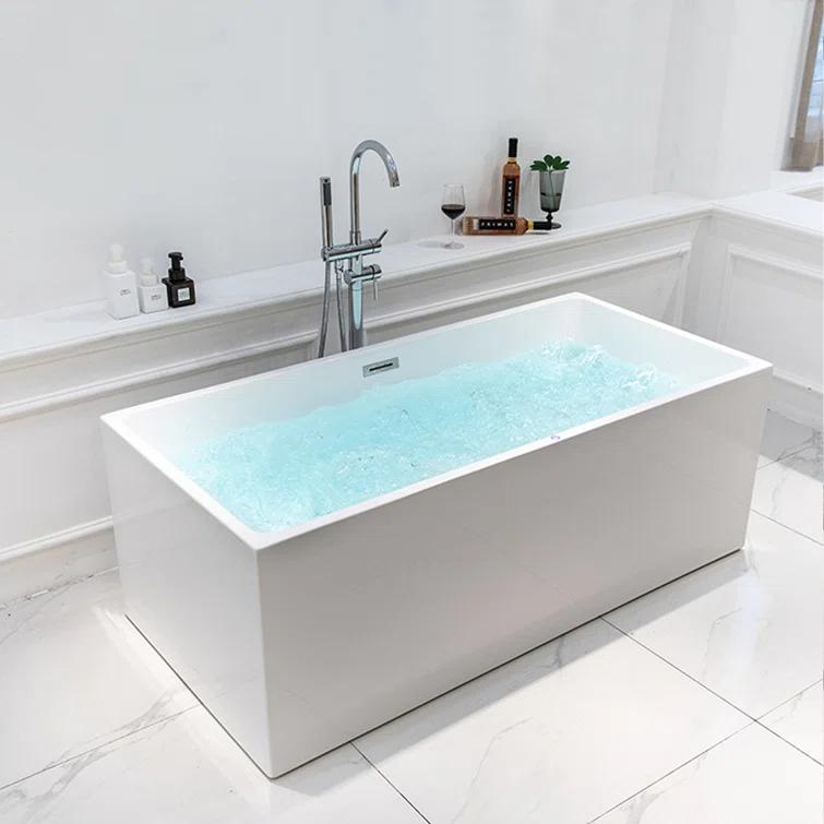 Chloe 59" x 30" Freestanding Soaking Bathtub