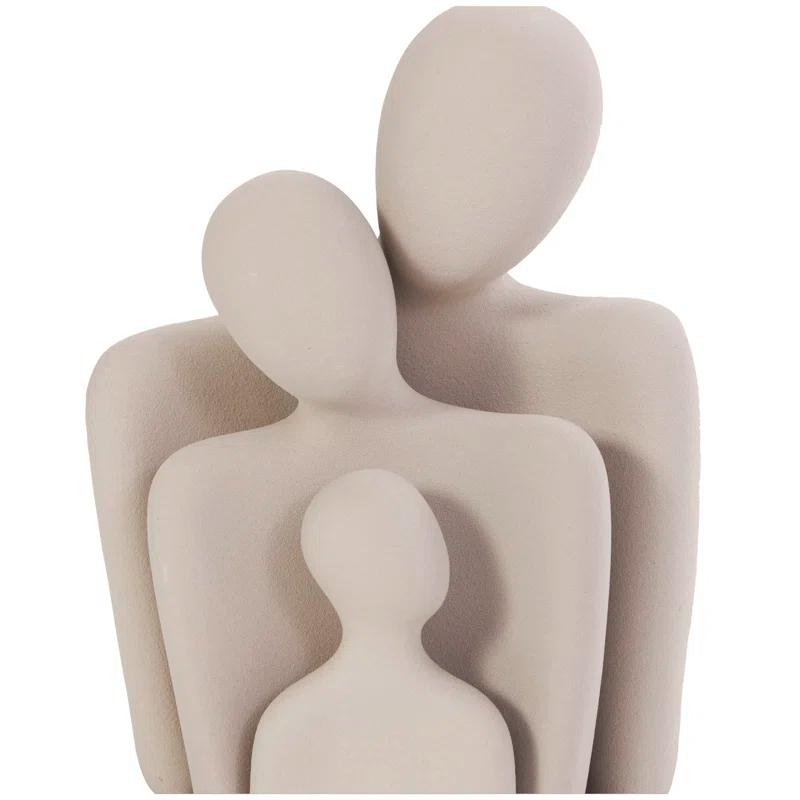 Brayden Studio® Buncie Ceramic Nesting Family People Decorative Cream Sculpture Set