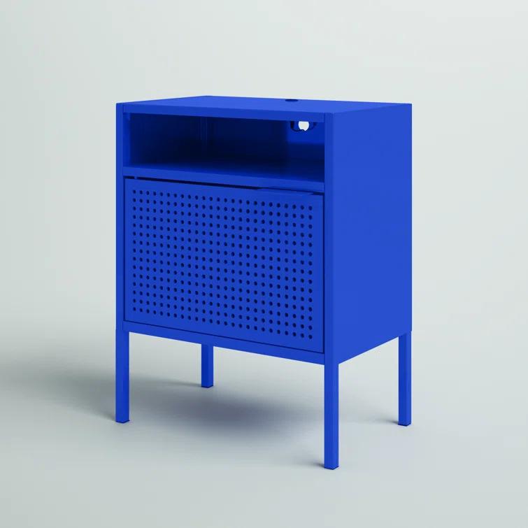 Steelside™ Zander 19'' W Metal Nightstand