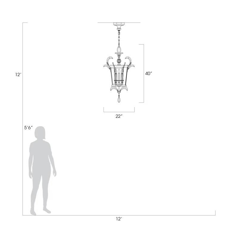 Beveled Arcs 3 - Light Unique/Statement Pendant