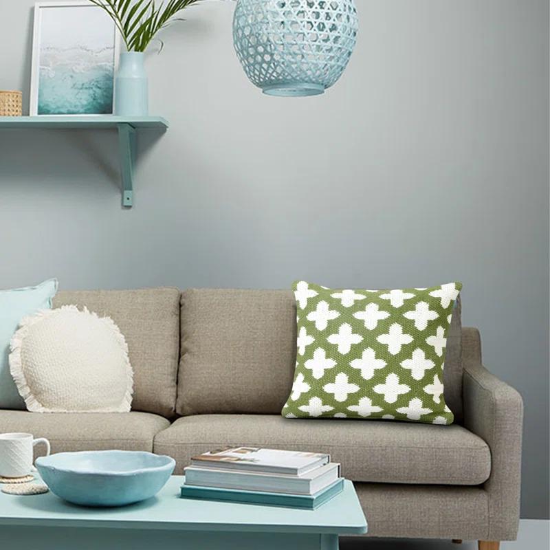 Rajani Home Motiff Geometric Cotton Pillow Cover