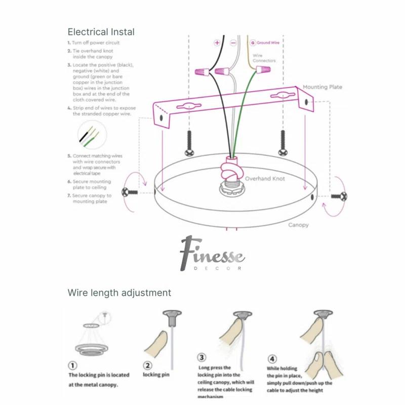 Hamburg 2 - Light Novelty LED Chandelier with Smart Dimmer included