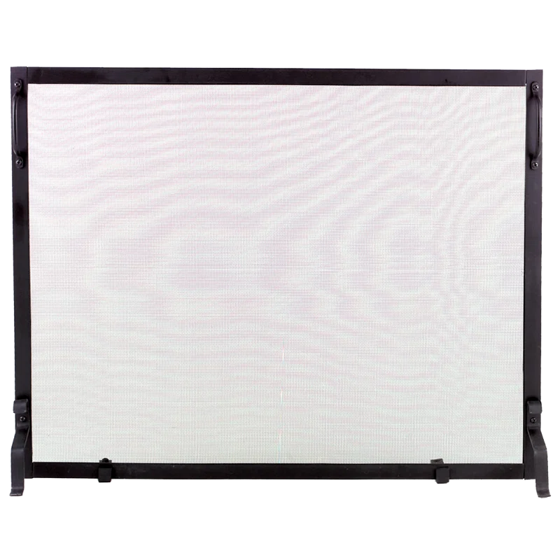 Ebern Designs Zacharius 1 Panel Steel Fireplace Screen