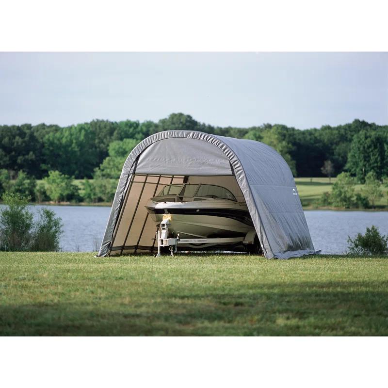 ShelterLogic Round Style Shelter, Green Cover