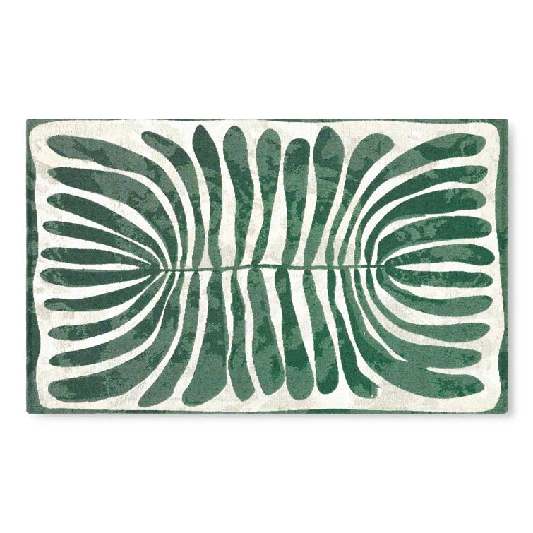 Town & Country Living TOWN & COUNTRY Luxe Livie Matisse Cutout Everwash Non-Slip Backing Washable Multi-Use Kitchen Mat