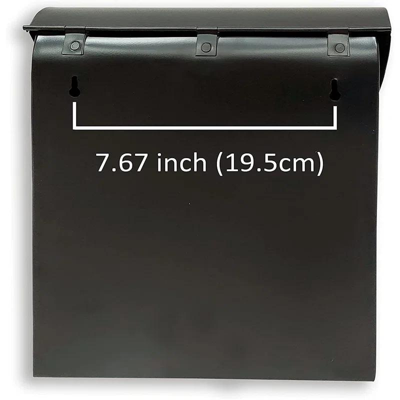 NACH Vicki Euro Farmhouse Max Water and Rust Protection Post Wall Mounted Mailbox