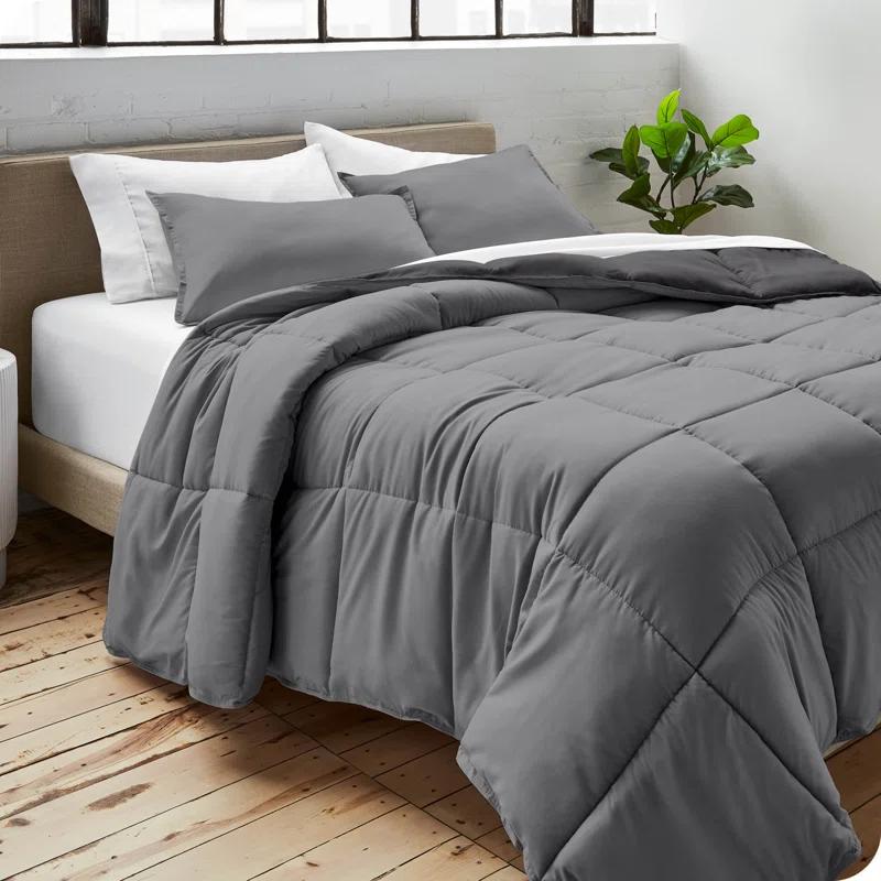 Bare Home Premium Ultra Soft Modern & Contemporary Box Stitch Comforter