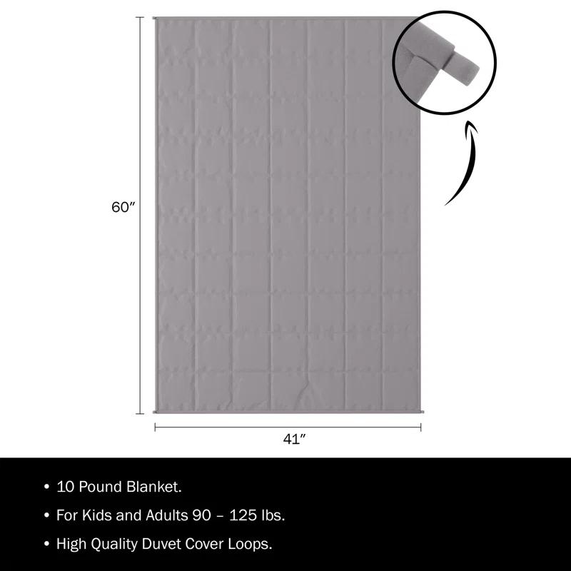 Lavish Home Grey Weighted Blanket 15lbs & Reviews | Wayfair