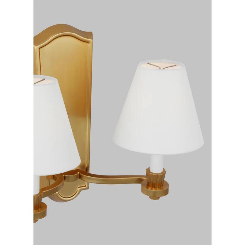 Isla 2 Light Steel Dimmable Armed Sconce