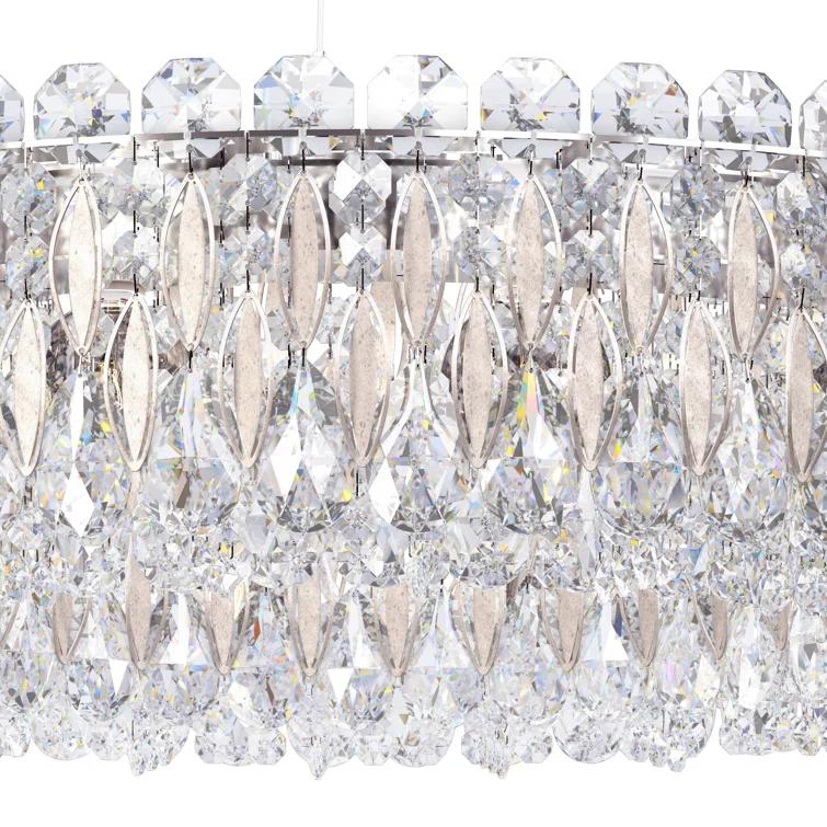 Sarella 12 - Light Dimmable Drum Chandelier