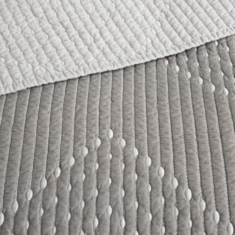 INK+IVY Pomona 3 Piece Embroidered Cotton Quilt Set