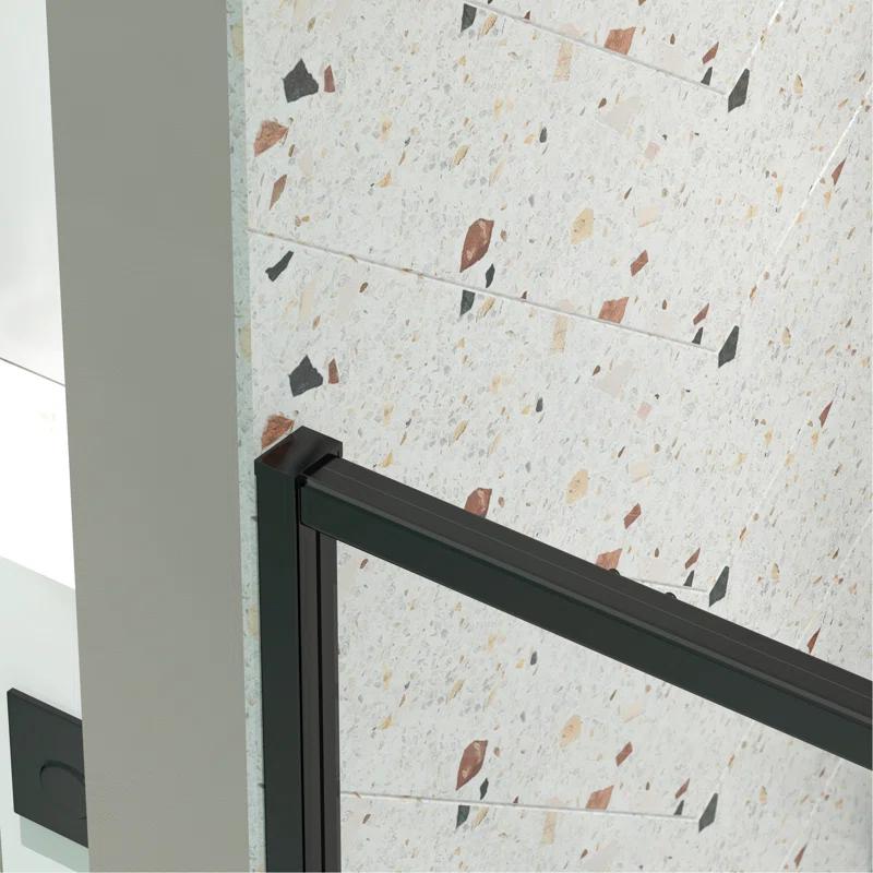 Arch Glass Designs 11DD131873LTS 38-42" W x 71" H Flush Glass Shower Door Reversible Installation