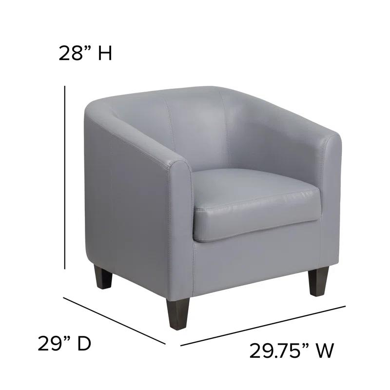 Flash Furniture Katie LeatherSoft Lounge Chair with Sloping Arms