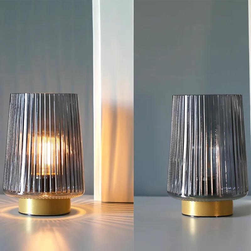 Latitude Run® Battery Operated Lamp With Timer, Table Lamps For Bedroom