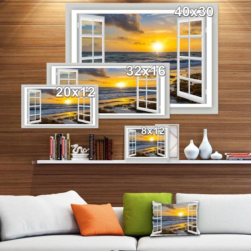 Highland Dunes " Open Window To Bright Yellow Sunset "