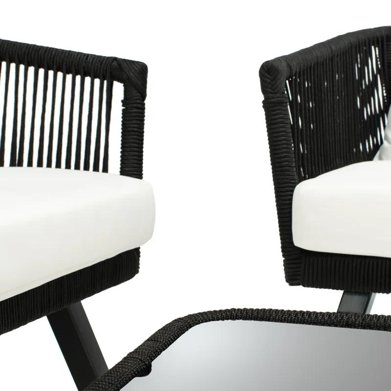 Highland Dunes Oropeza 4 - Person Patio Conversation Sets with Cushions