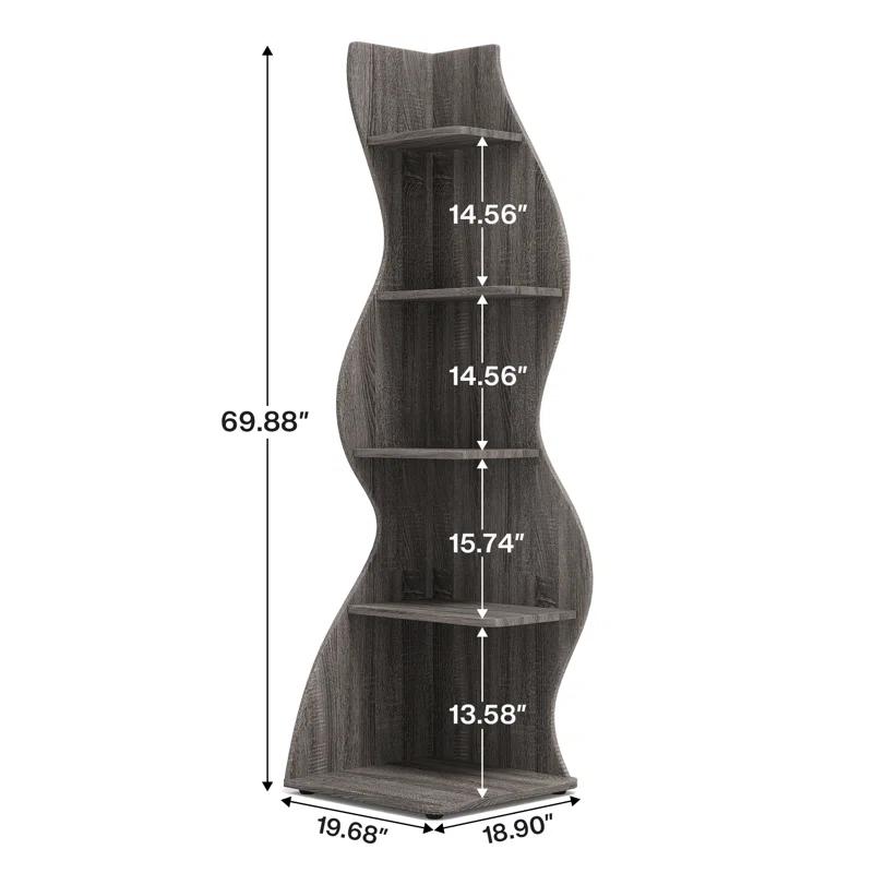 Millwood Pines Arhab Corner Bookcase