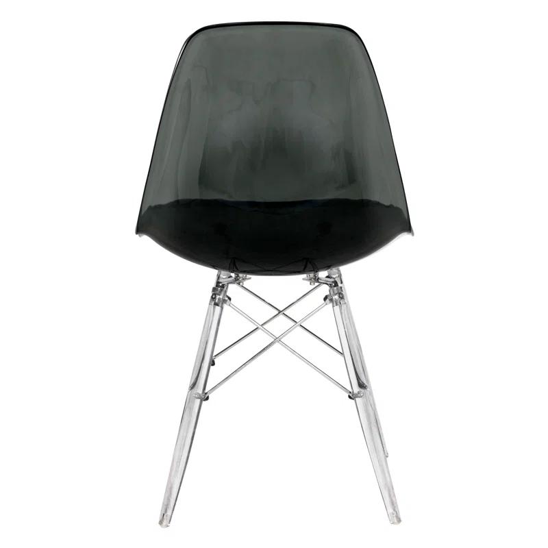 George Oliver Karen Modern Dining Side Chair with Acrylic Base (Set of 2)
