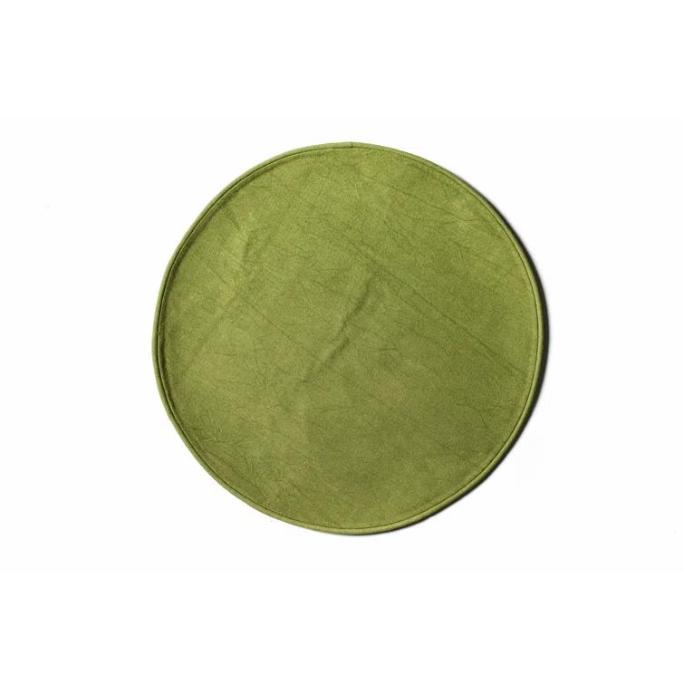 Blush And Pine Color Block Round Placemat Set Of 4 (Set of 4)