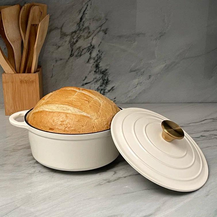 Lexi Home Lexi Home Enameled Cast Iron Round Dutch Oven