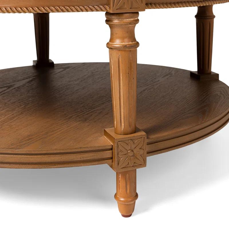 Maven Lane Pullman Round Wooden Coffee Table