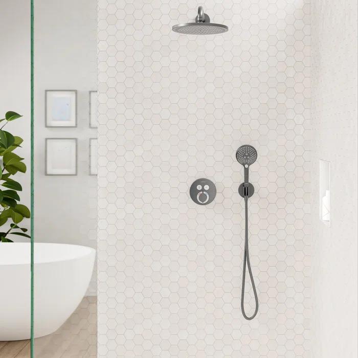 hansgrohe FixFit S Wall Outlet with Handshower Holder