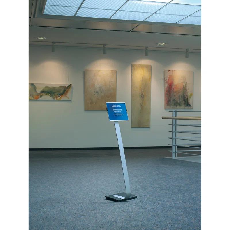Info Sign Duo Floor Sign Stand For Letter-Size Inserts, 44-1/2" High