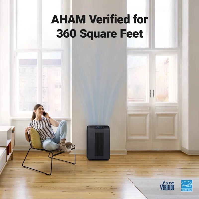 Winix 5500-2 4-Stage True HEPA Air Purifier with Washable AOC Carbon Filter & PlasmaWave Technology