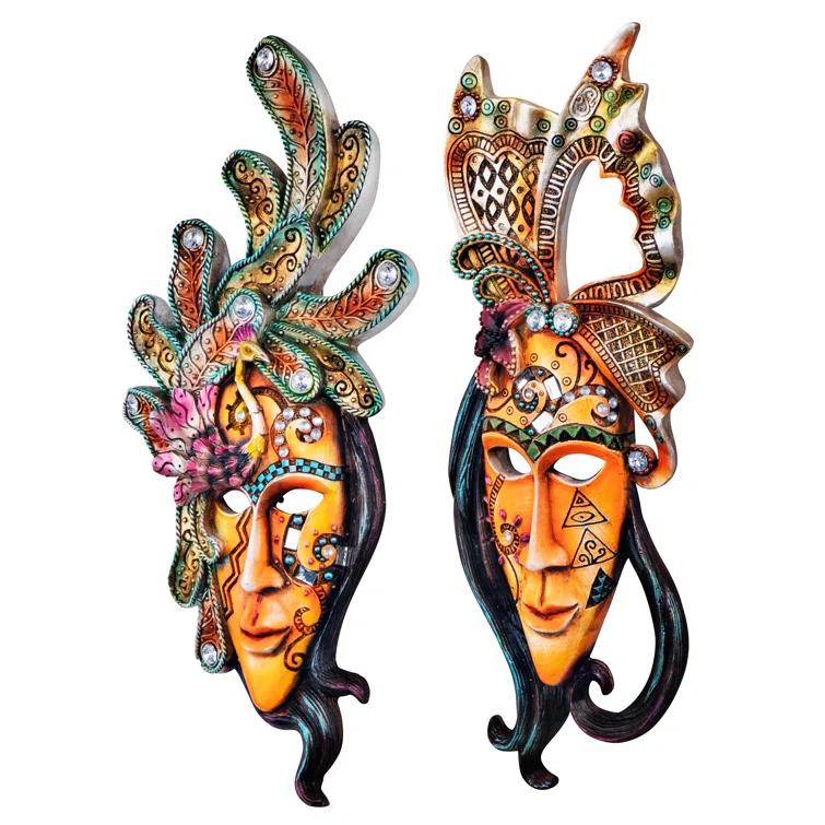 Design Toscano 2 Piece Masquerade Mask Wall Décor Set | Wayfair