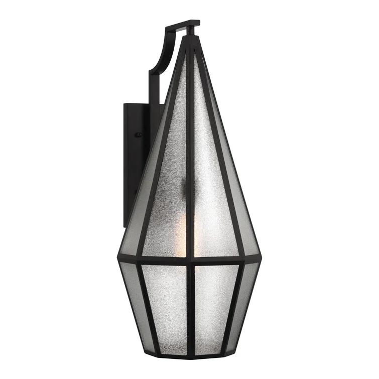 Savoy House Peninsula 1-Light Outdoor Wall Lantern in Matte Black