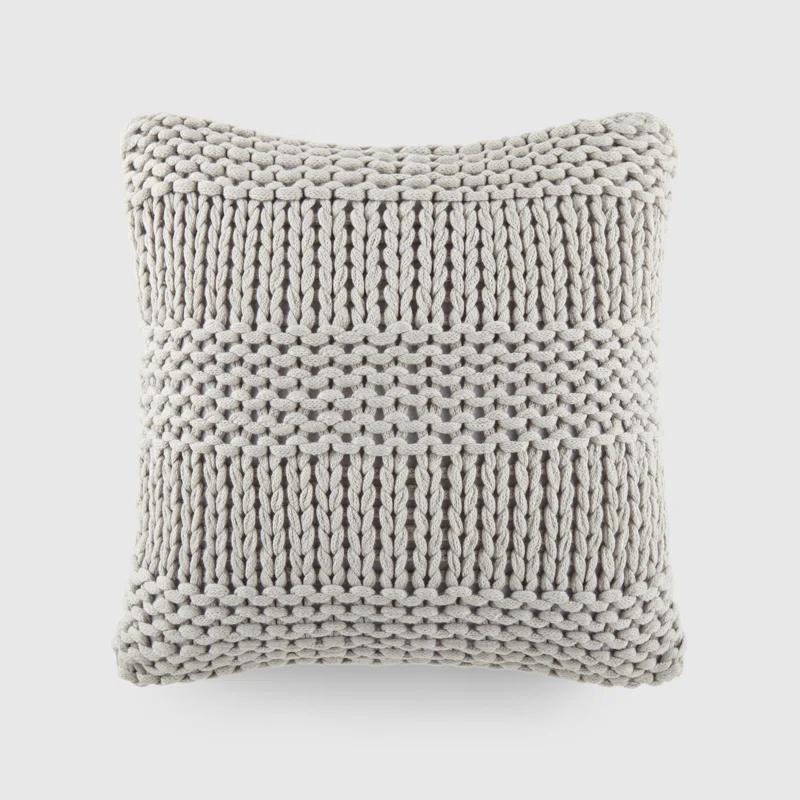 Becky Cameron Cozy Chunky Knit Acrylic Decor Throw Pillow