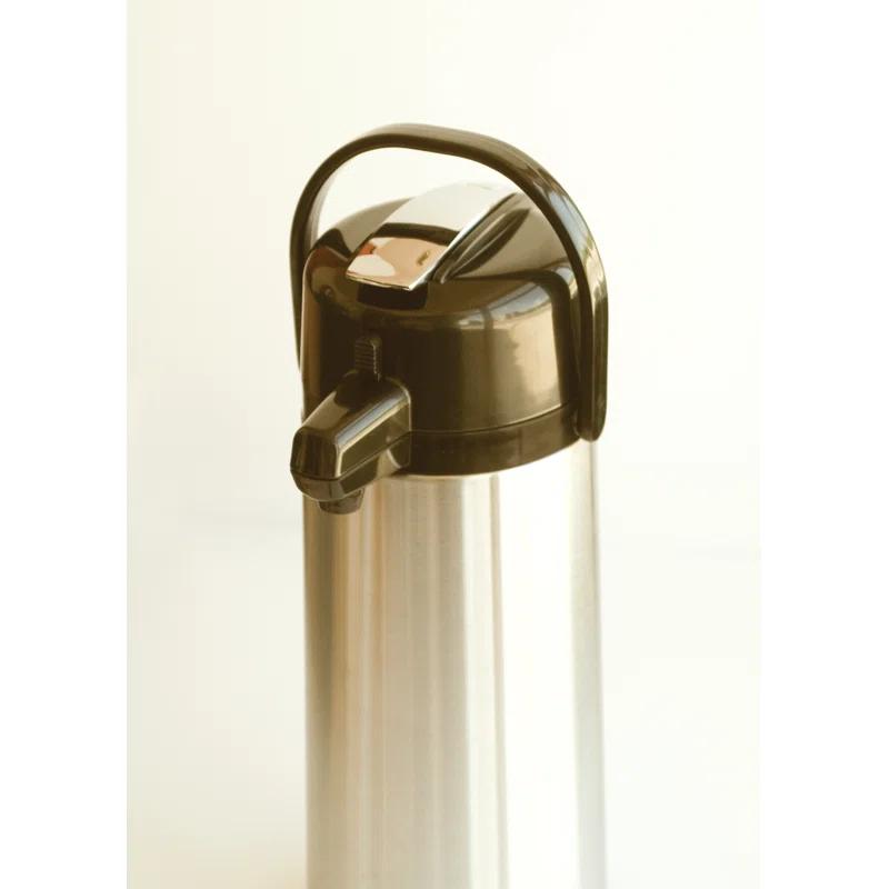 Service Ideas Glass Vacuum Insulated Airpot with Lever Lid