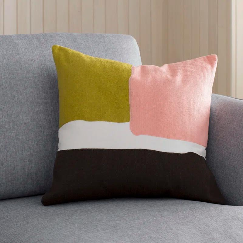 Livabliss Blossom Patchwork Cotton Pillow Cover