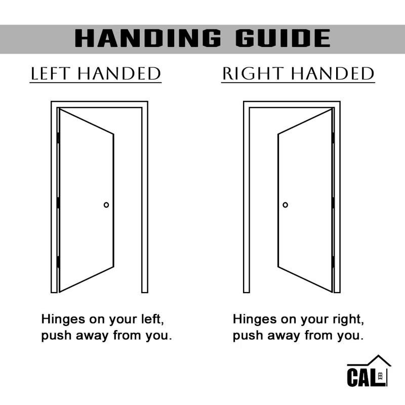 Calhome Stained Smooth Pine Wood Single Prehung Interior Door