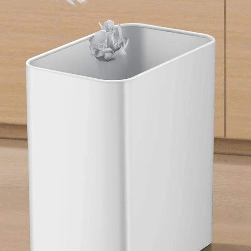 Stainless Steel Open-Top Trash Can - 2.1 Gallons