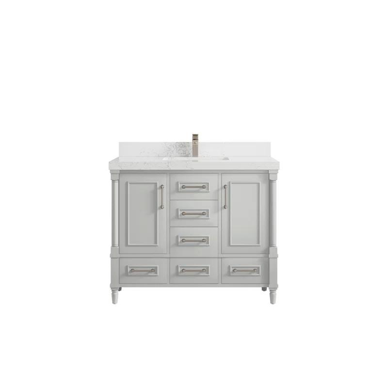 Willow Collections Aberdeen 42'' Single Bathroom Vanity with Quartz Top