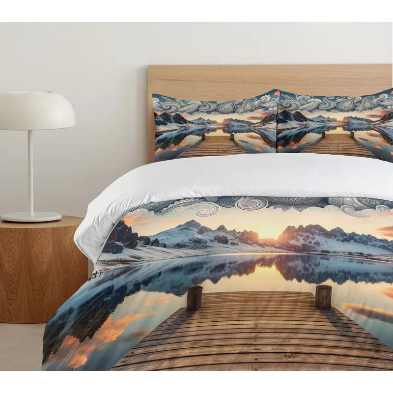 Ambesonne Lake Duvet Cover Set