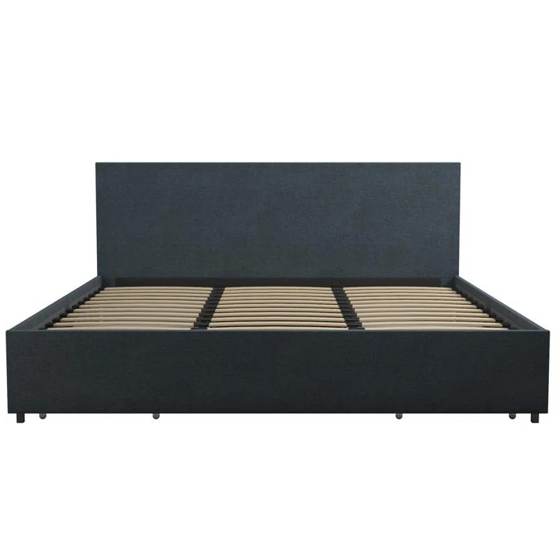 Kelly Upholstered Unfinished Platform Storage Bed