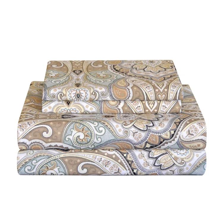 Pointehaven Percale Paisley Sheet Set