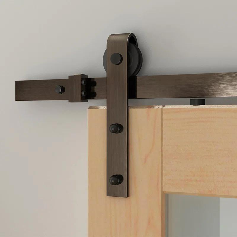 Quiet Glide Soft Close Standard Single Barn Door Hardware Kit (Door Not Included)