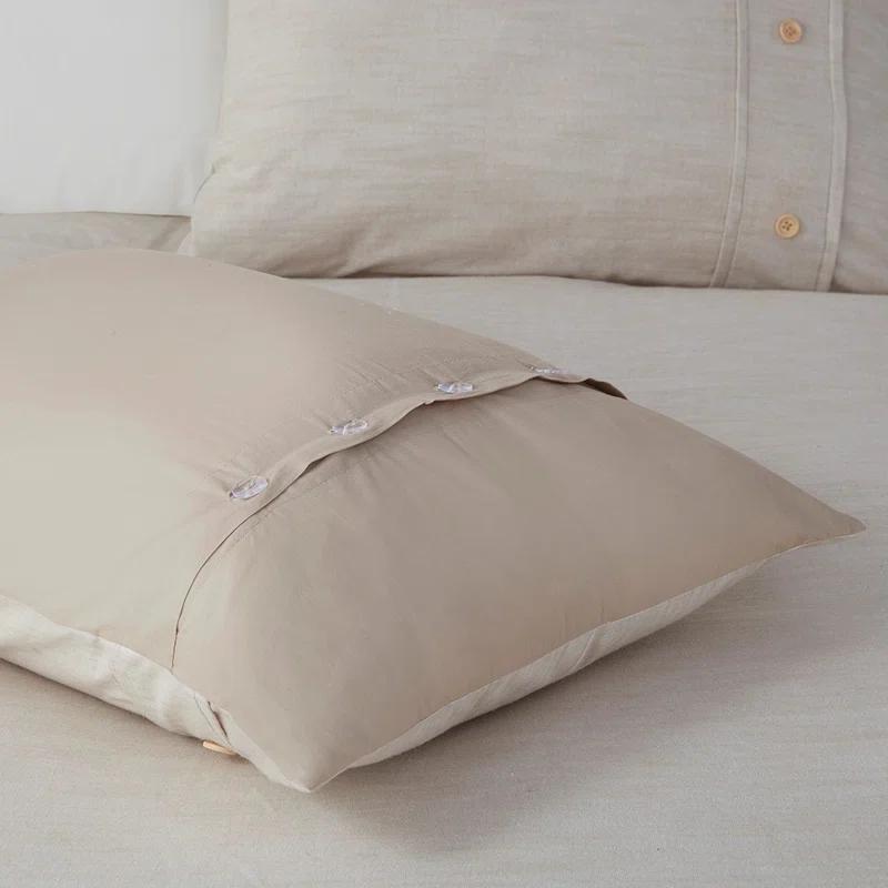 Gracie Mills Gracie Mills Jennings Modern Farmhouse Organic Cotton Duvet Cover Set