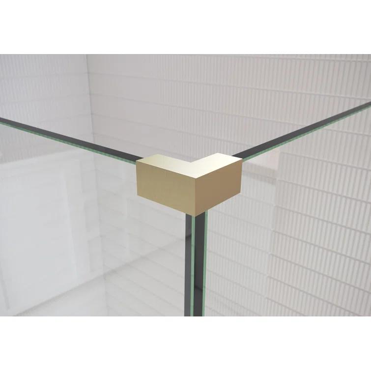 Glass Warehouse 78" H Pivot Frameless Shower Door 90-WH-37-35-SB