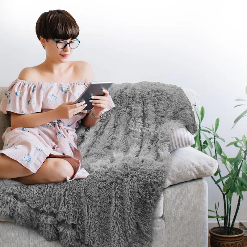 Cheer Collection Plain Weave / Muslin Throw Blanket