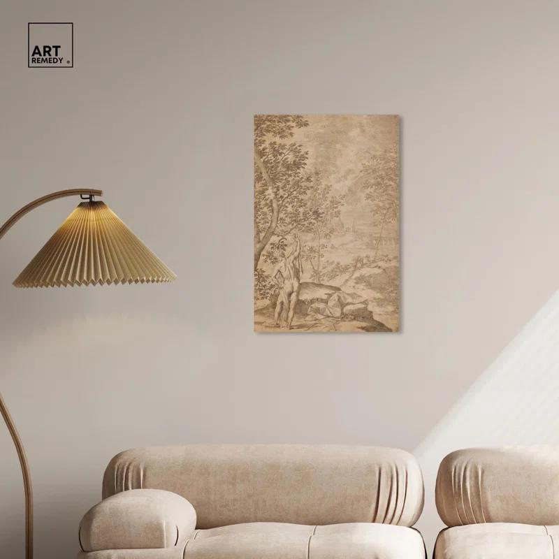 Art Remedy Unveiled in Nature Canvas Vintage Landscape Art by Art Remedy