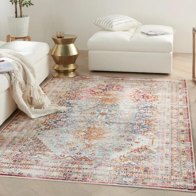 Kelly Clarkson Home Kinsley Oriental Ivory/Navy/Rust Area Rug