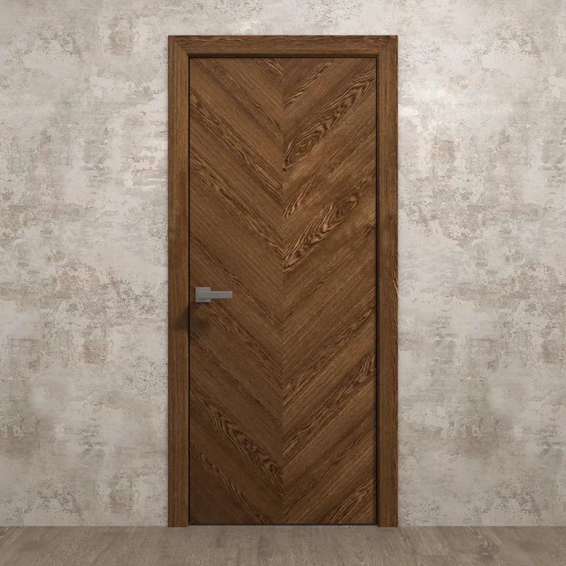 SARTODOORS Slab Door Panel | Ego 5005 | Wood Veneer Doors | Pocket Closet Sliding Barn