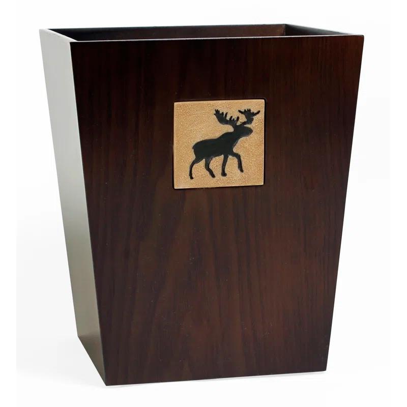 Millwood Pines Malakoff Manufactured Wood Open Waste Basket - 1.27 Gallons