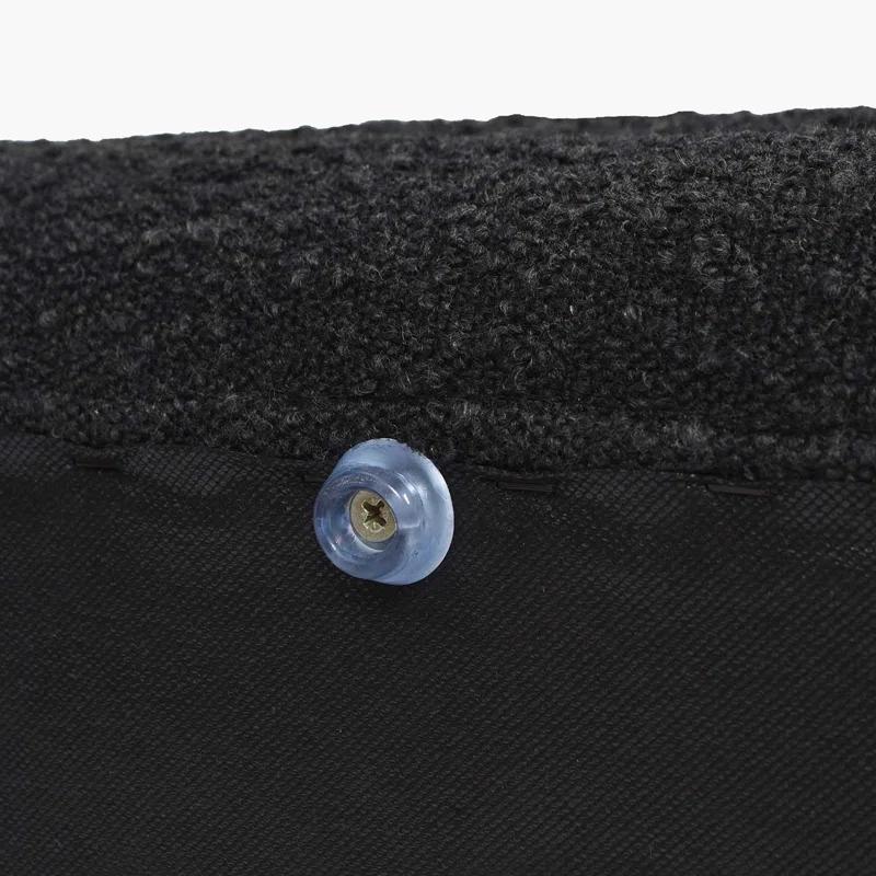 Everly Quinn Boucle Upholstered Storage Bench