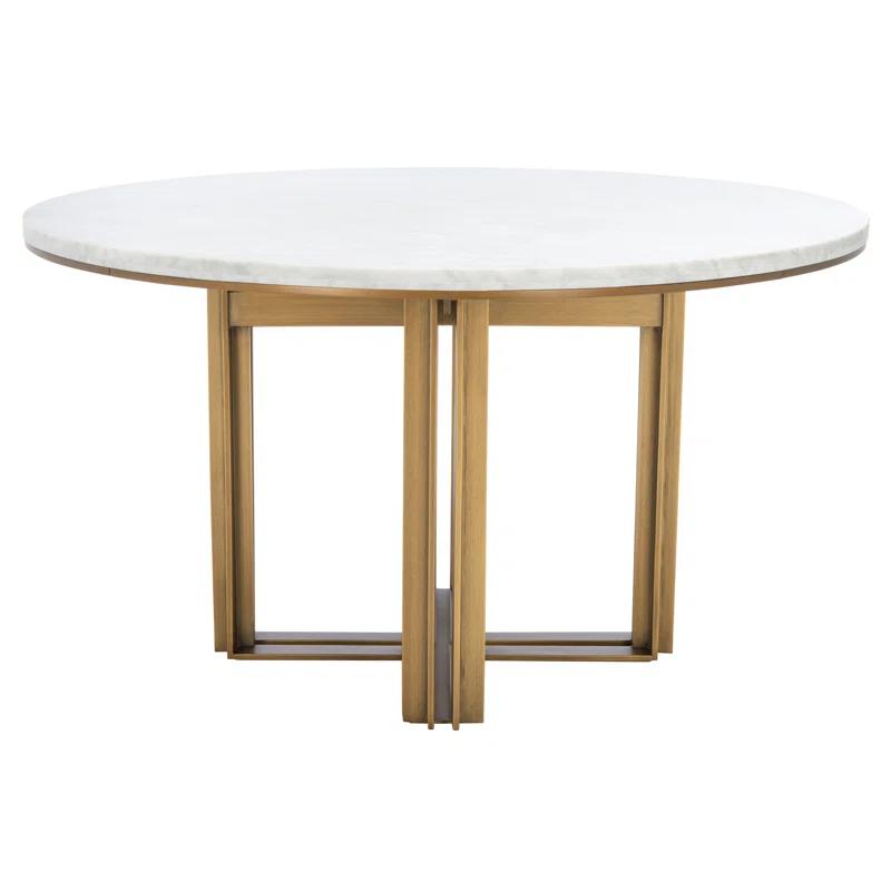 Safavieh Couture Azalea Round Marble Top Dining Table