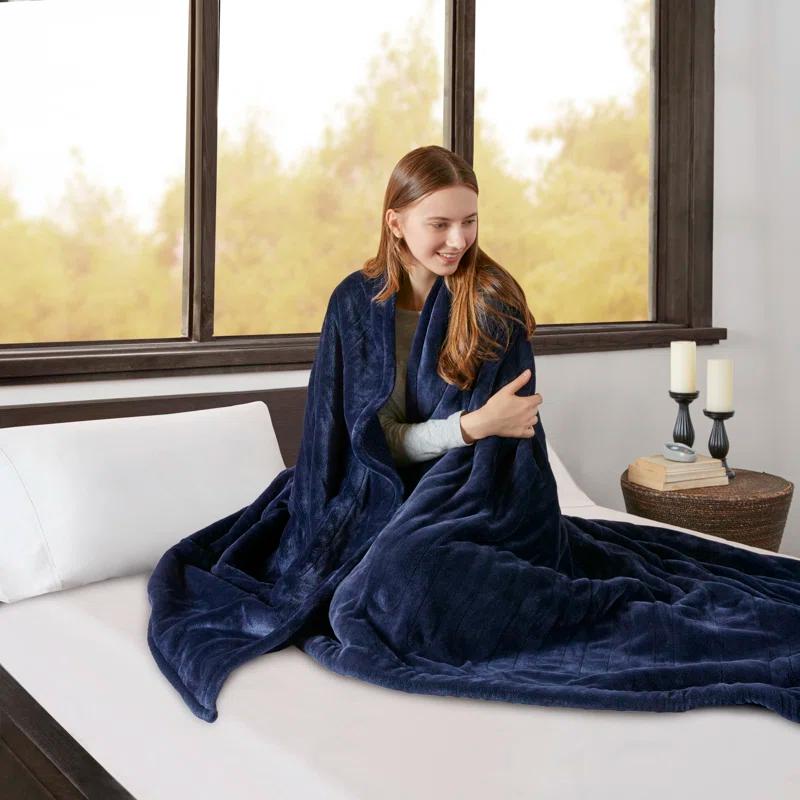 Beautyrest Beautyrest Heated Oversized Microlight to Berber Blanket